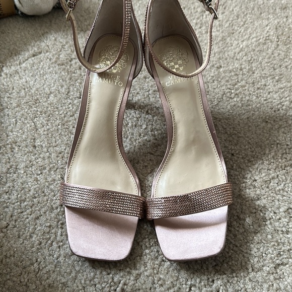 NEW! Vince Camuto Enella Embellished Ankle Strap Heel Sandal - Size 9.5 - Picture 7 of 11